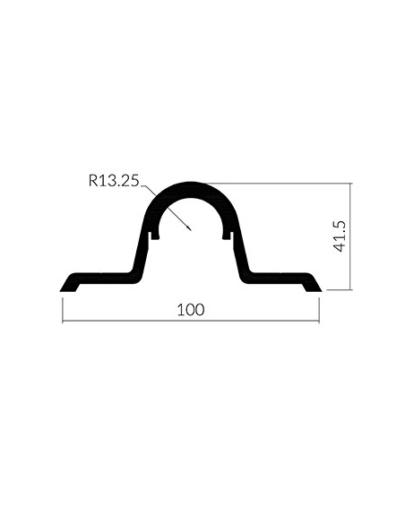 PERFIL CUBRE FALLEBA EXTERIOR L 5000