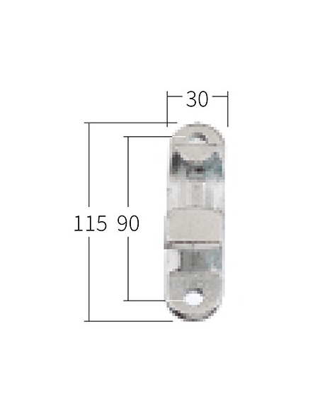 CAMBRON FALLEBA EXT. TIPO CONTAINER CON CERRADURA 1/2" Y 3/4" CINCADO