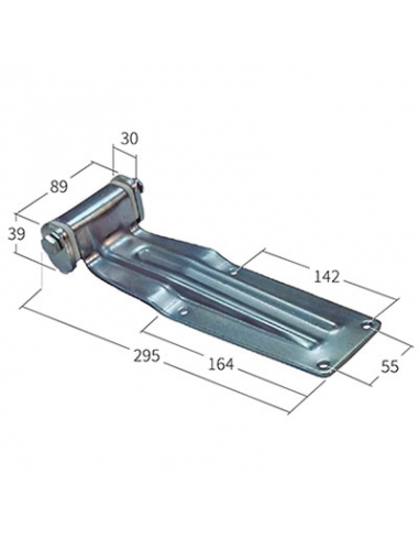 BISAGRA SOPORTE TIR INOXIDABLE