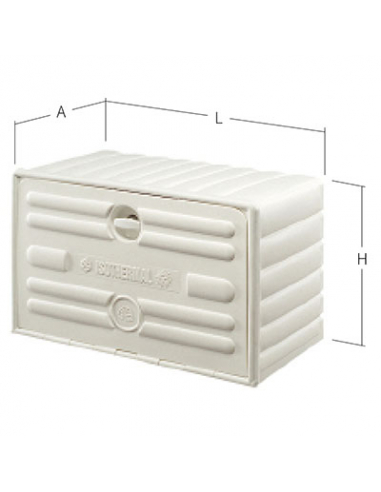 CAJON ISOTERMO PARA ALIMENTOS 800X460X500 BLANCO