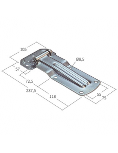 BISAGRA FURGON PLANA 240 MM...