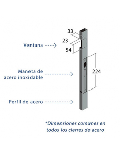 CIERRE DE ACERO 1115 X 45 X... 2