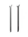 Pilar fijo de aluminio, para omega de 120 mm, altura hasta 3000 mm de pasaje lateral