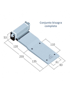 Bisagra pala de aluminio