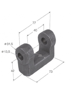 Soporte bisagra escuadra HB