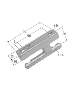 Bisagra de macho forjada...