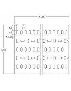 Chapa acero 2000 x 600 x 3...