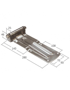 Bisagra de furgón de 280 mm...
