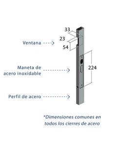 CIERRE DE ACERO 815 X 45 X... 2