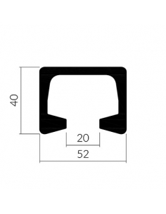 CURVA DE ALUMINIO CARRIL GUIA CARNE 2