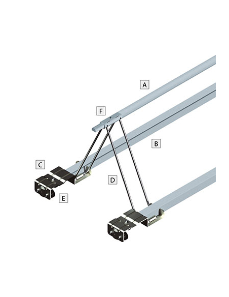 ARQUILLO ELEVABLE ARQUILLADA T2002 ALUMINIO L 2140