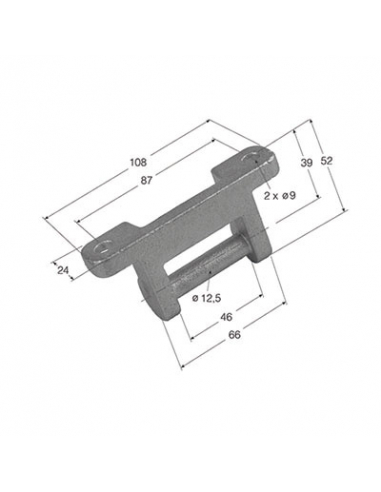 BISAGRA TAC INOXIDABLE SIN PLETINA NI TORNILLOS