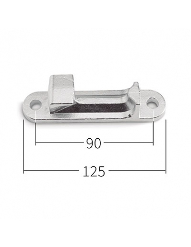 CAMBRON FALLEBA AUTOMATICA  PUERTA ESTANDAR TAPA NEGRA INOXIDABLE