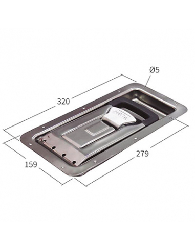 FALLEBA FURGON INOX EMPOTRADA