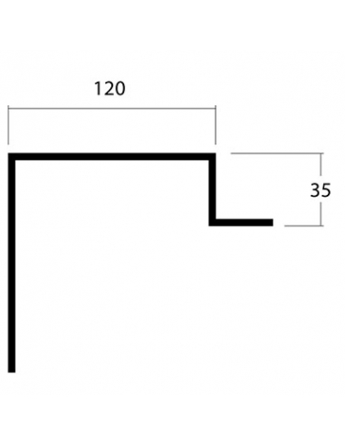 CANTONERA DELANTERA 120X35X2800 FIJA