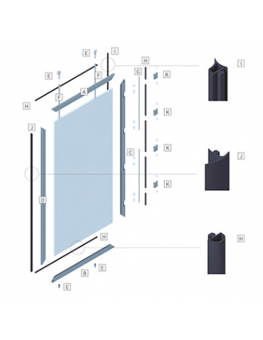 PERFIL BISAGRA PUERTA EXTERIOR ALIGERADO A PARTIR DE 2750 MM (4 NUDOS)