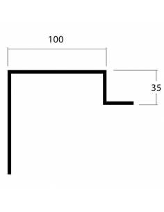 CANTONERA DELANTERA 100X35X2800 FIJA