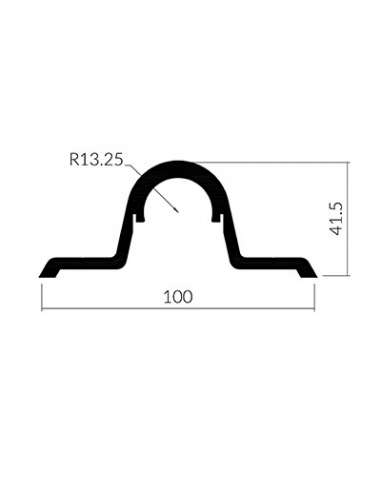 PERFIL CUBRE FALLEBA EXTERIOR L 5000