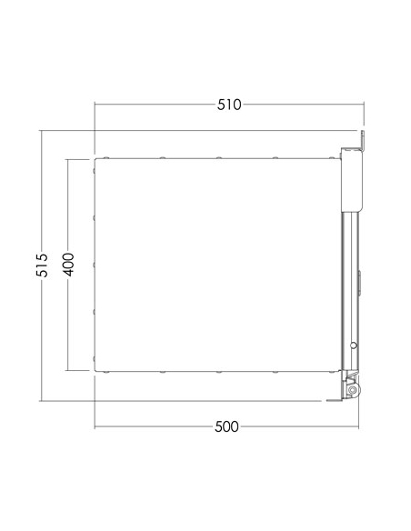 CAJON PORTARREMONTAS 2550 TAPA FRONTAL DE ALUMINIO CUERPO GALVANIZADO