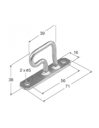 PRECINTO "R" INOXIDABLE DE 38 MM