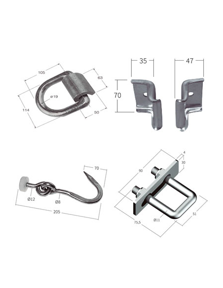 Accesorios para cargas - Cintas para amarre y sujeción