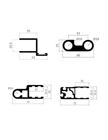 Perfiles para puertas