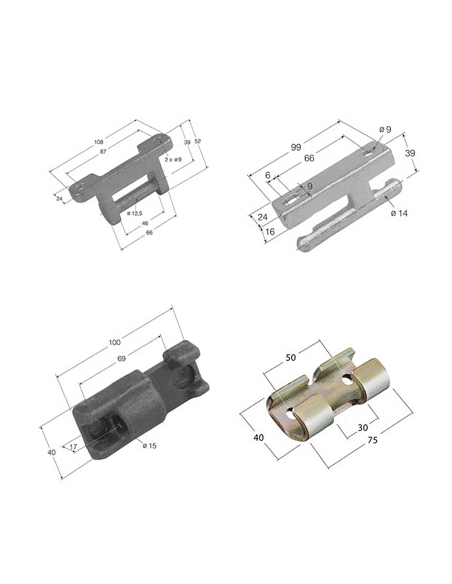 Bisagras de forja para laterales