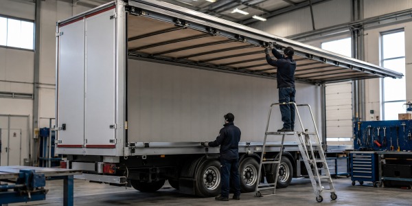 Reparar o sustituir un techo corredero de camión